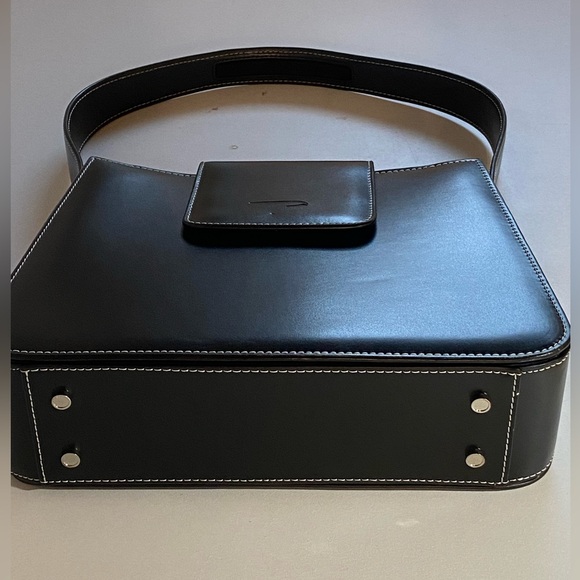 The Hermes of England Tanner Krolle London Classic Black Leather Bag Retail$2500 - Picture 6 of 16